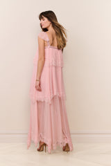 Maralee Silk Chiffon Maxi Dress | Loveshackfancy for sale