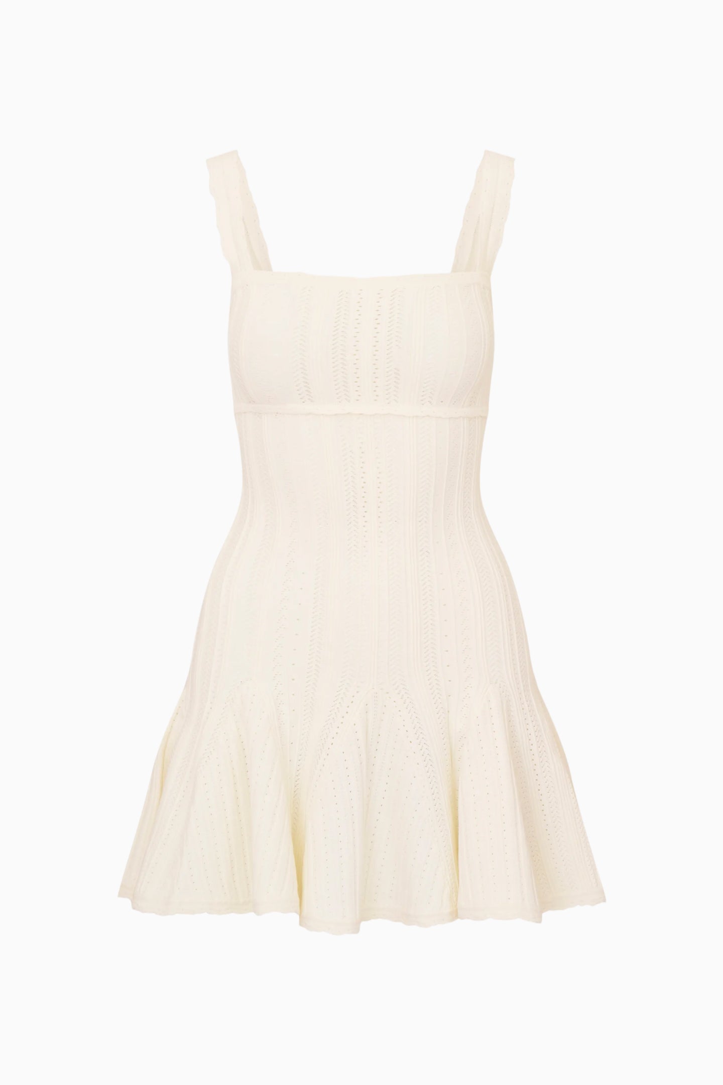 Tabatha Stretch Pointelle Mini Dress | Loveshackfancy on sale