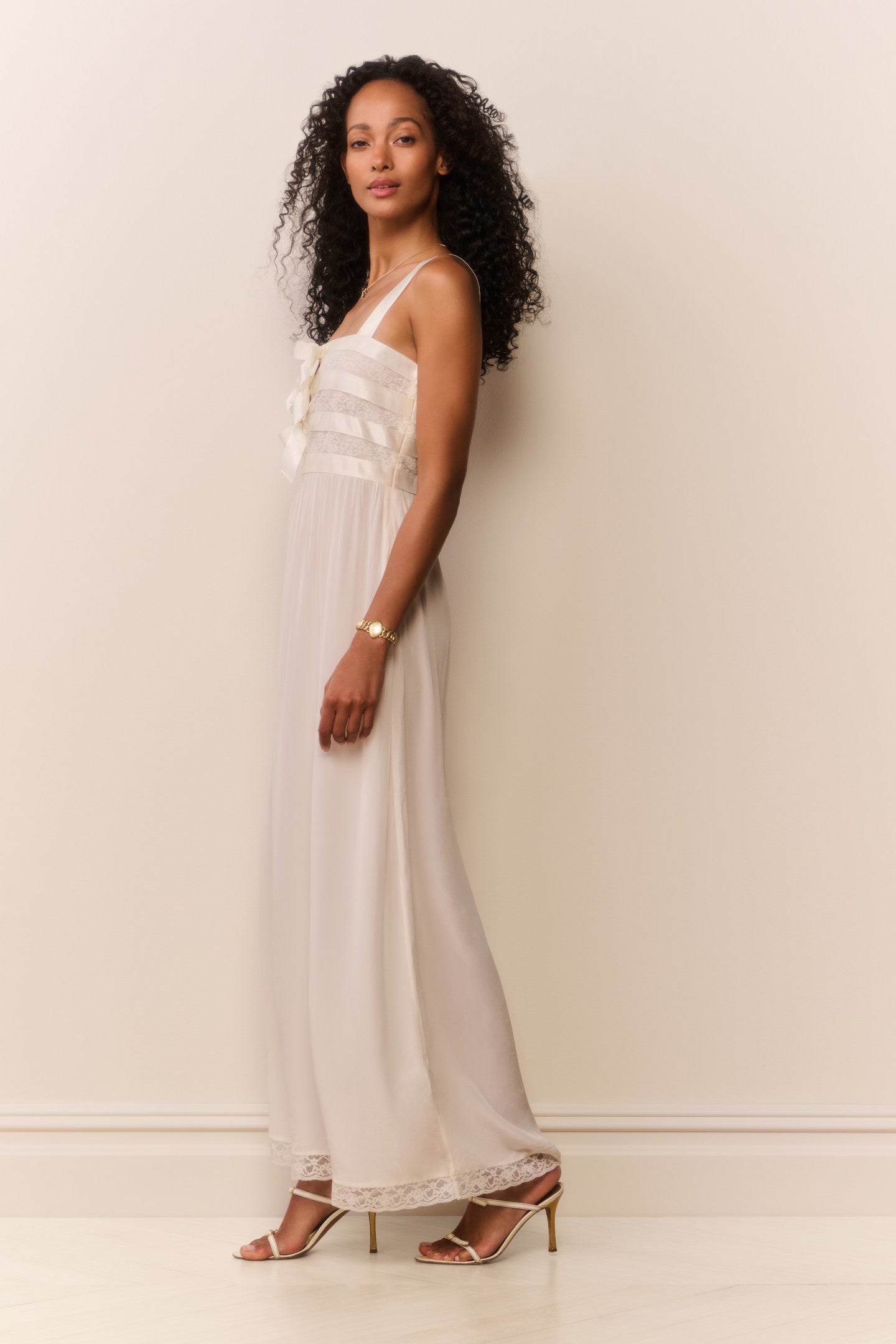 Lovelace Banded Bow Maxi Dress | Loveshackfancy near me