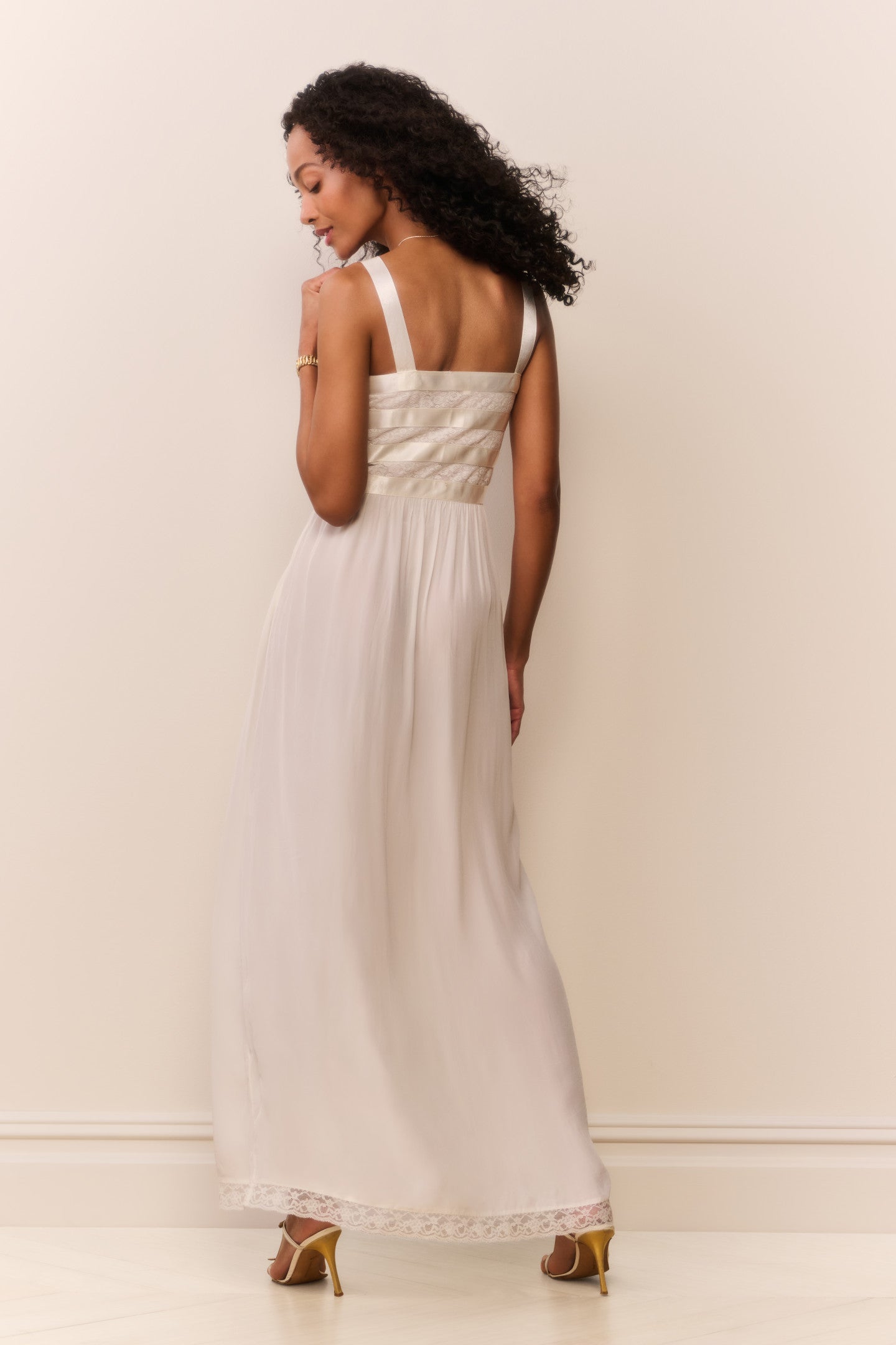 Lovelace Banded Bow Maxi Dress | Loveshackfancy near me