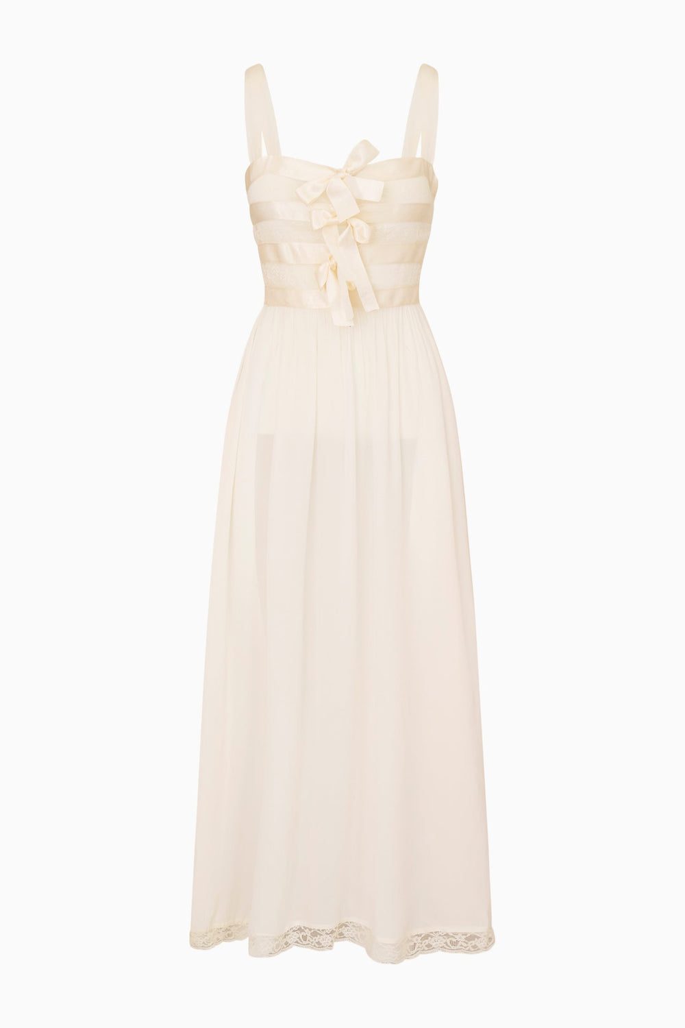Lovelace Banded Bow Maxi Dress | Loveshackfancy near me