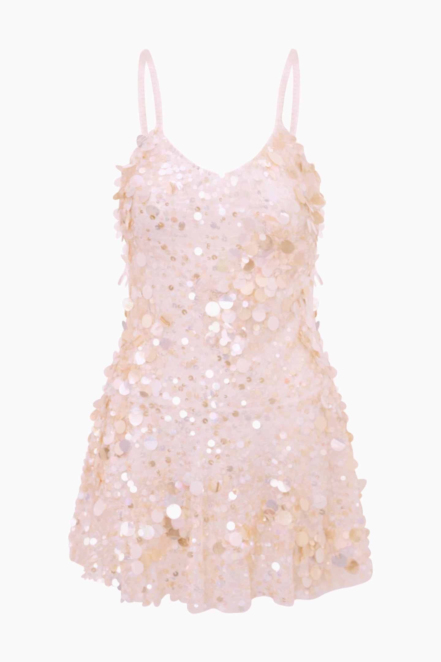 Liria Vanilla Blush Sequin Mini Dress | Loveshackfancy outlet
