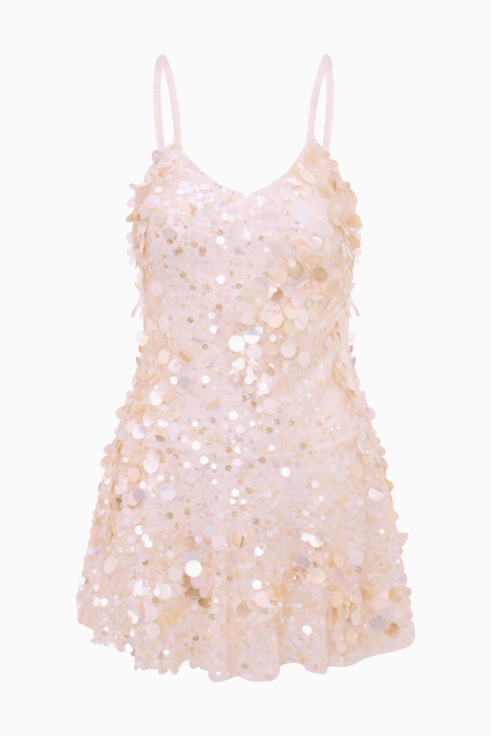 Liria Vanilla Blush Sequin Mini Dress | Loveshackfancy outlet
