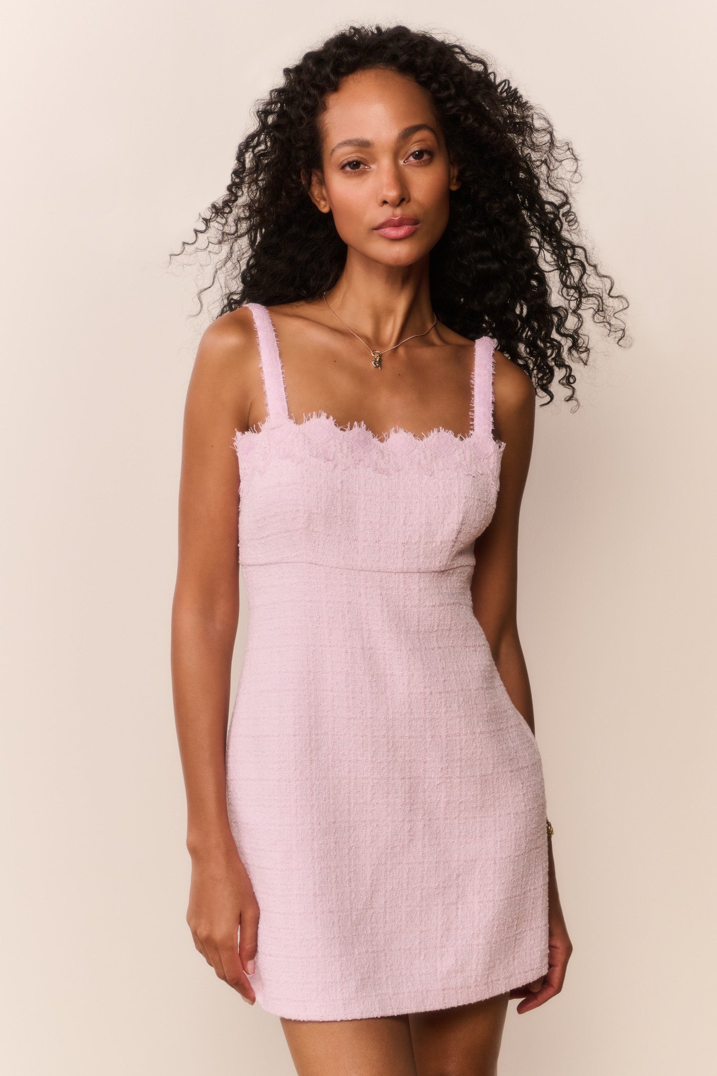Willamina Lace Tweed Mini Dress | Loveshackfancy discount