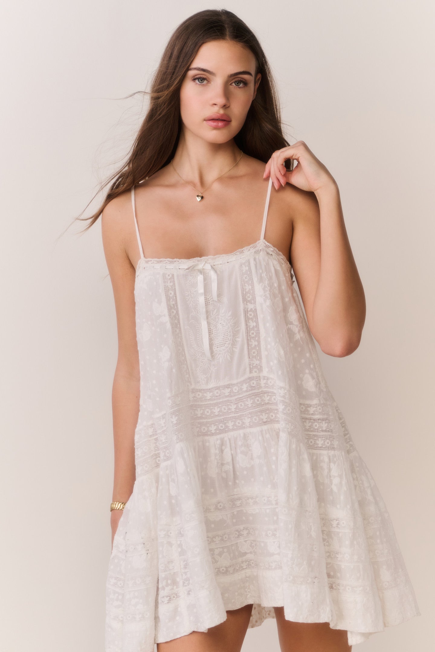 Vionett Cotton Victorian Mini Dress | Loveshackfancy online