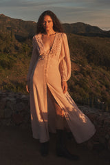 Lina Silk Lace-Trimmed Maxi Dress | Loveshackfancy sale