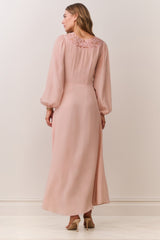 Lina Silk Lace-Trimmed Maxi Dress | Loveshackfancy sale