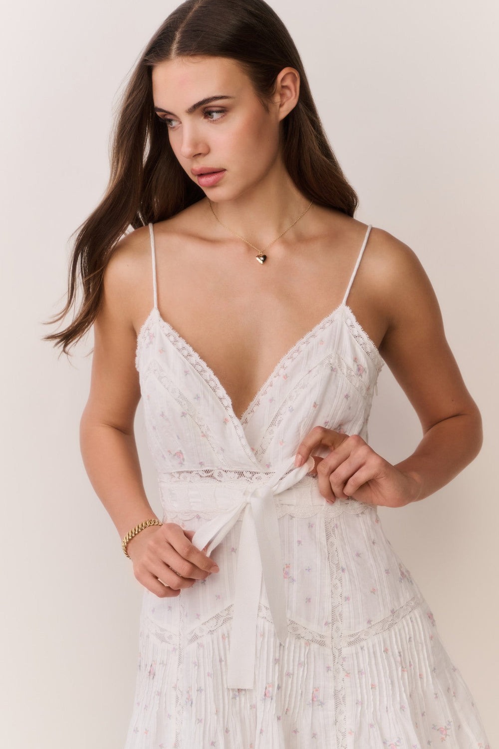 Sibelle Floral Embroidered Cotton Mini Dress | Loveshackfancy on sale