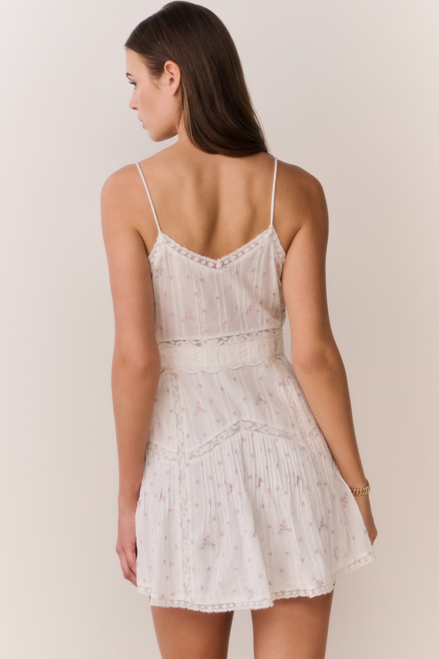 Sibelle Floral Embroidered Cotton Mini Dress | Loveshackfancy on sale