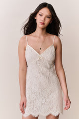 Petaline Lace Mini Dress | Loveshackfancy online
