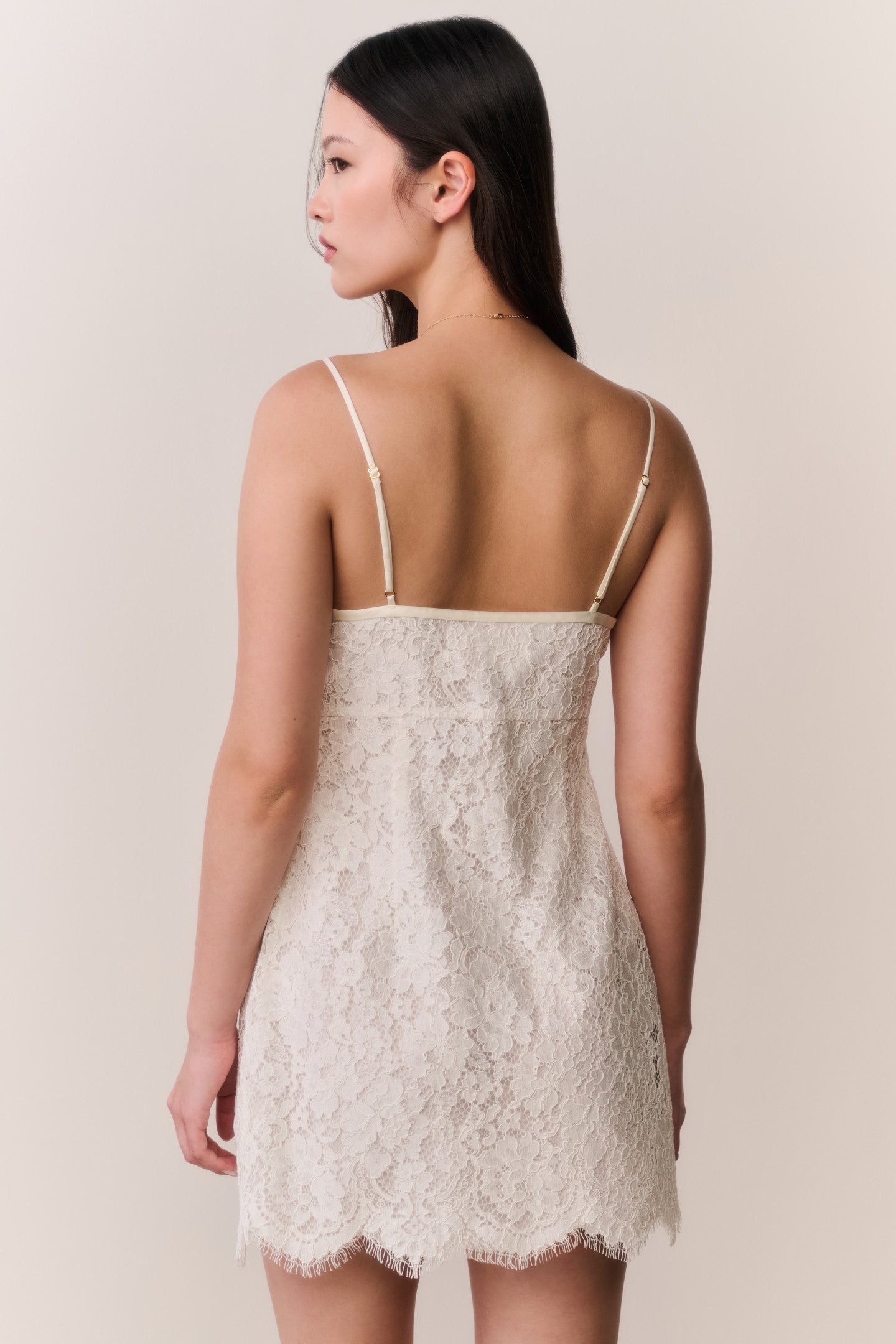 Petaline Lace Mini Dress | Loveshackfancy online