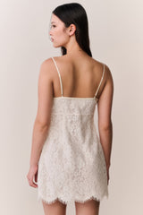 Petaline Lace Mini Dress | Loveshackfancy online
