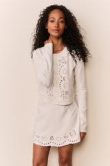 Glindy Knit Bandana Eyelet Mini Skirt | Loveshackfancy outlet