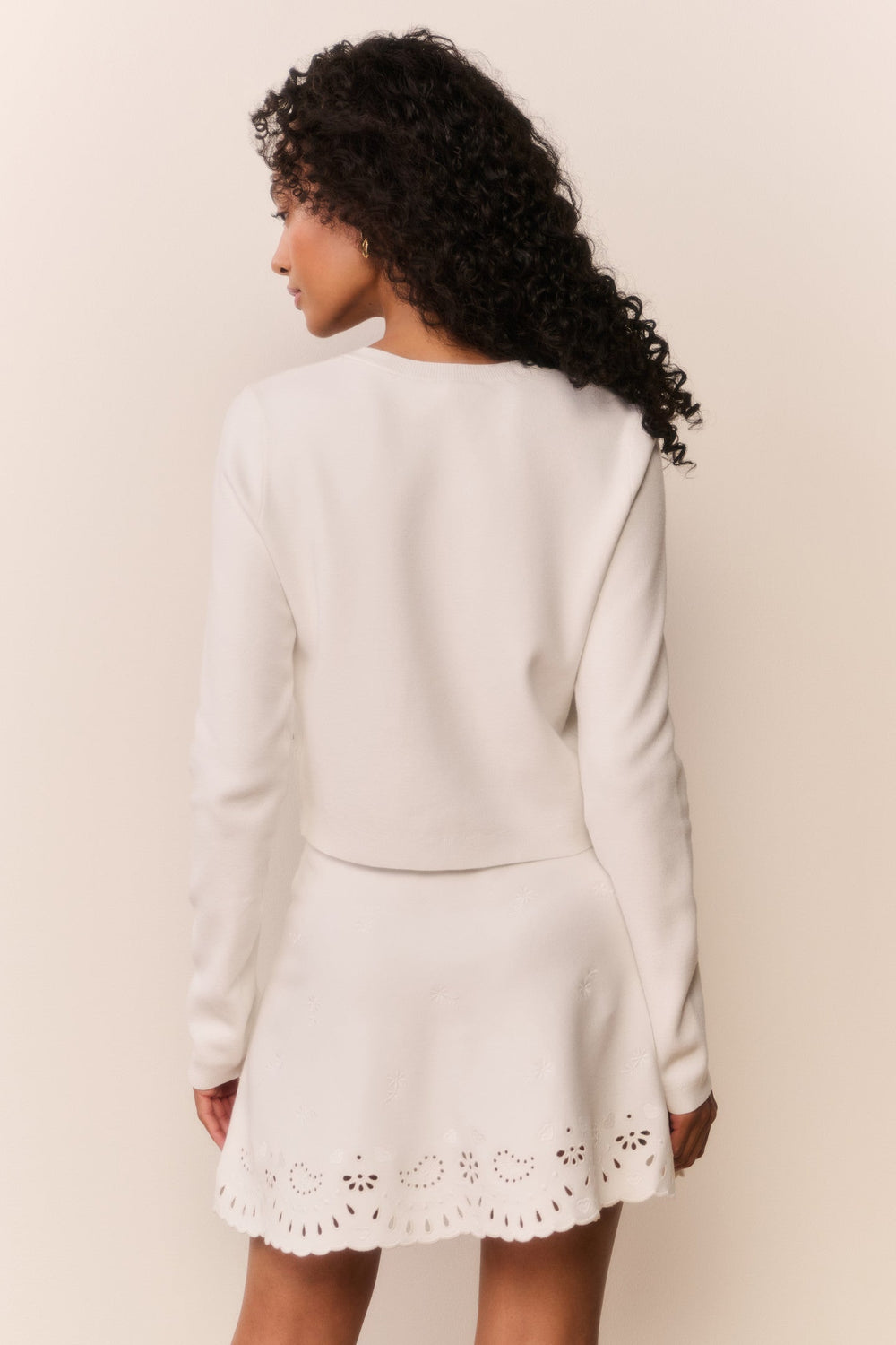 Glindy Knit Bandana Eyelet Mini Skirt | Loveshackfancy outlet
