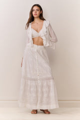Araminta Cotton Victorian Maxi Skirt | Loveshackfancy US