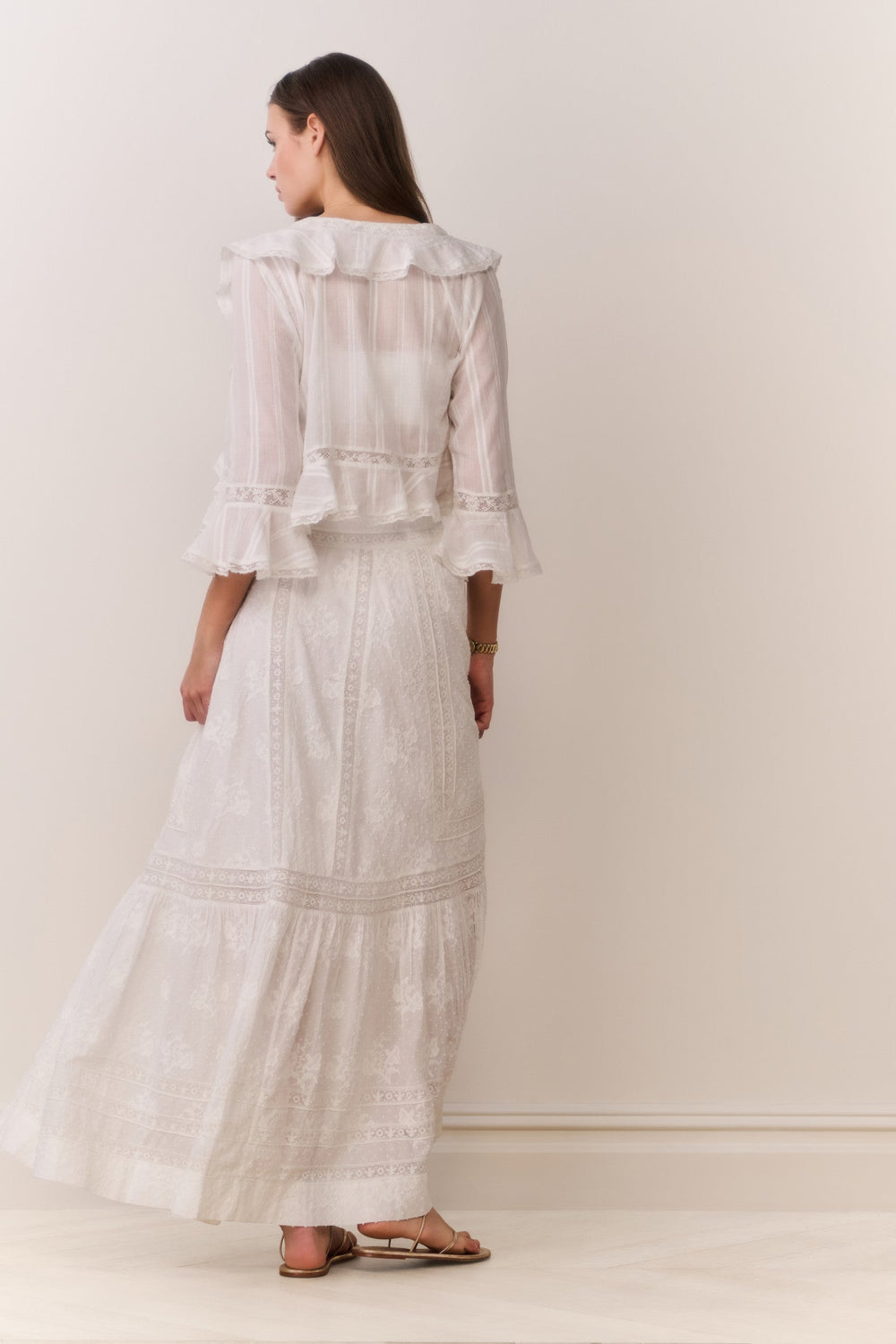Araminta Cotton Victorian Maxi Skirt | Loveshackfancy US