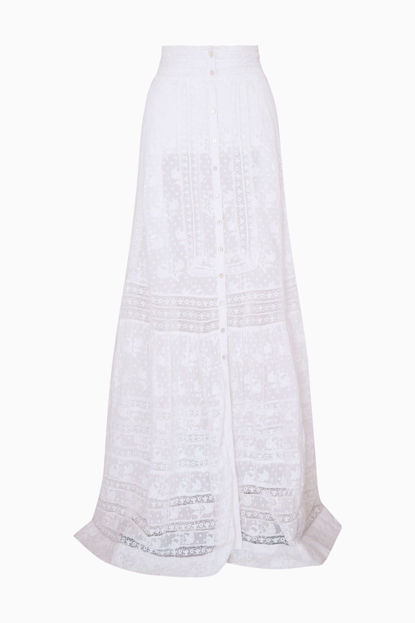Araminta Cotton Victorian Maxi Skirt | Loveshackfancy US