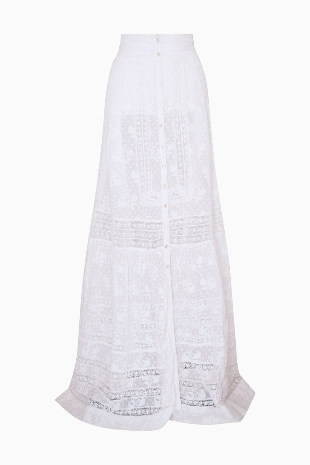 Araminta Cotton Victorian Maxi Skirt | Loveshackfancy US