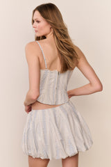 Georgeanne Cotton Mini Bubble Skirt | Loveshackfancy sale