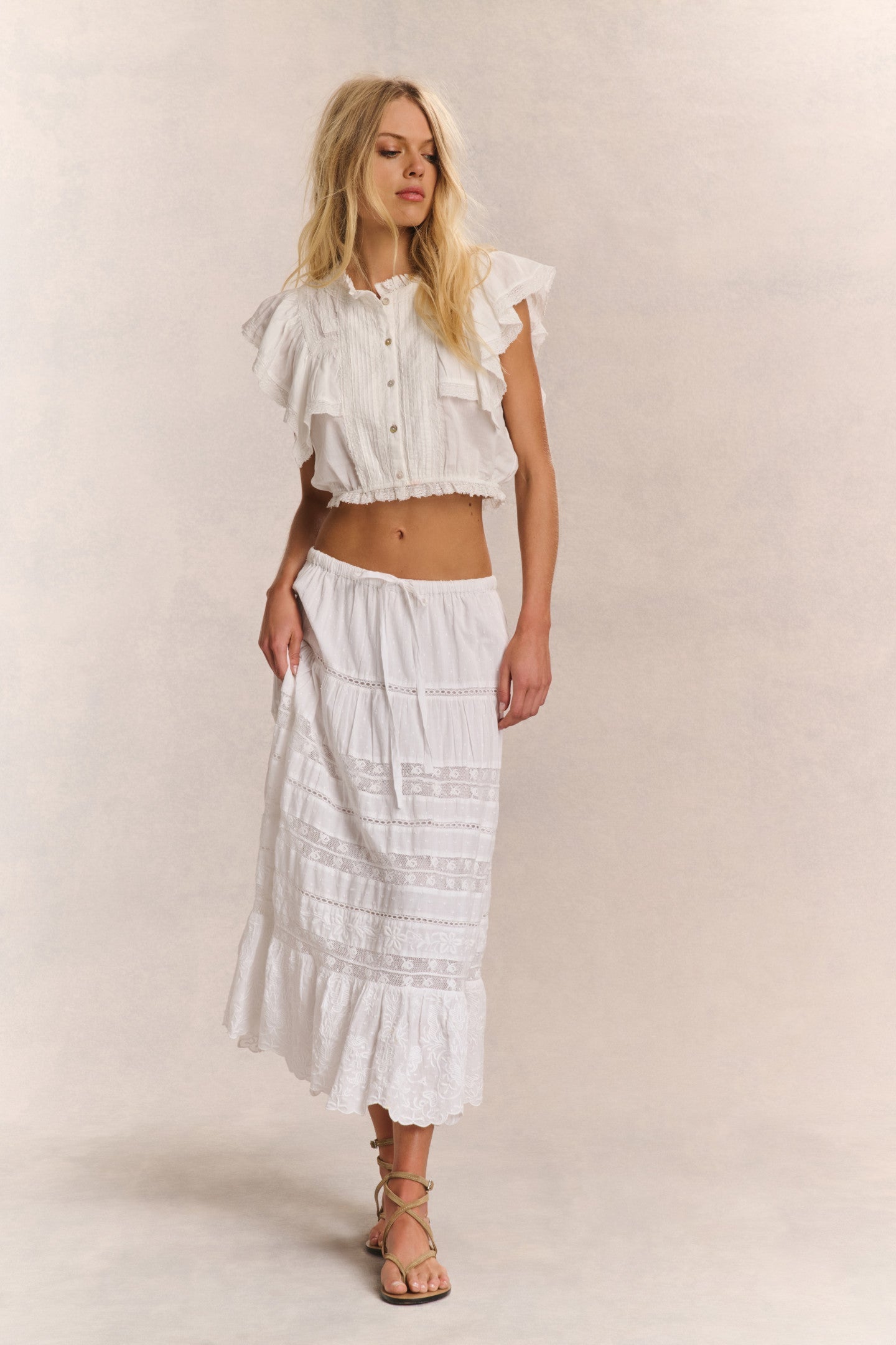 Donna Heritage Midi Skirt | Loveshackfancy for sale