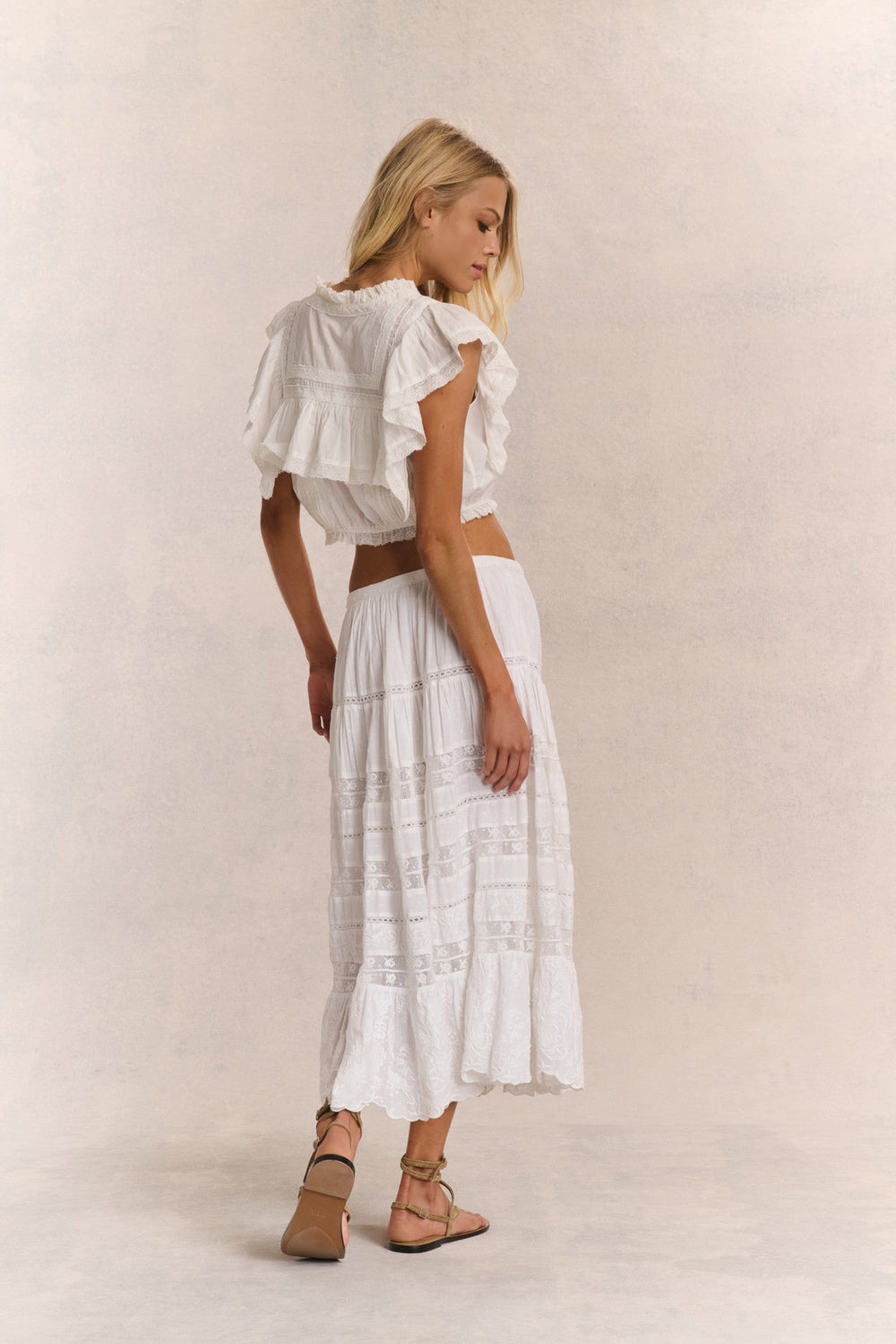 Donna Heritage Midi Skirt | Loveshackfancy for sale