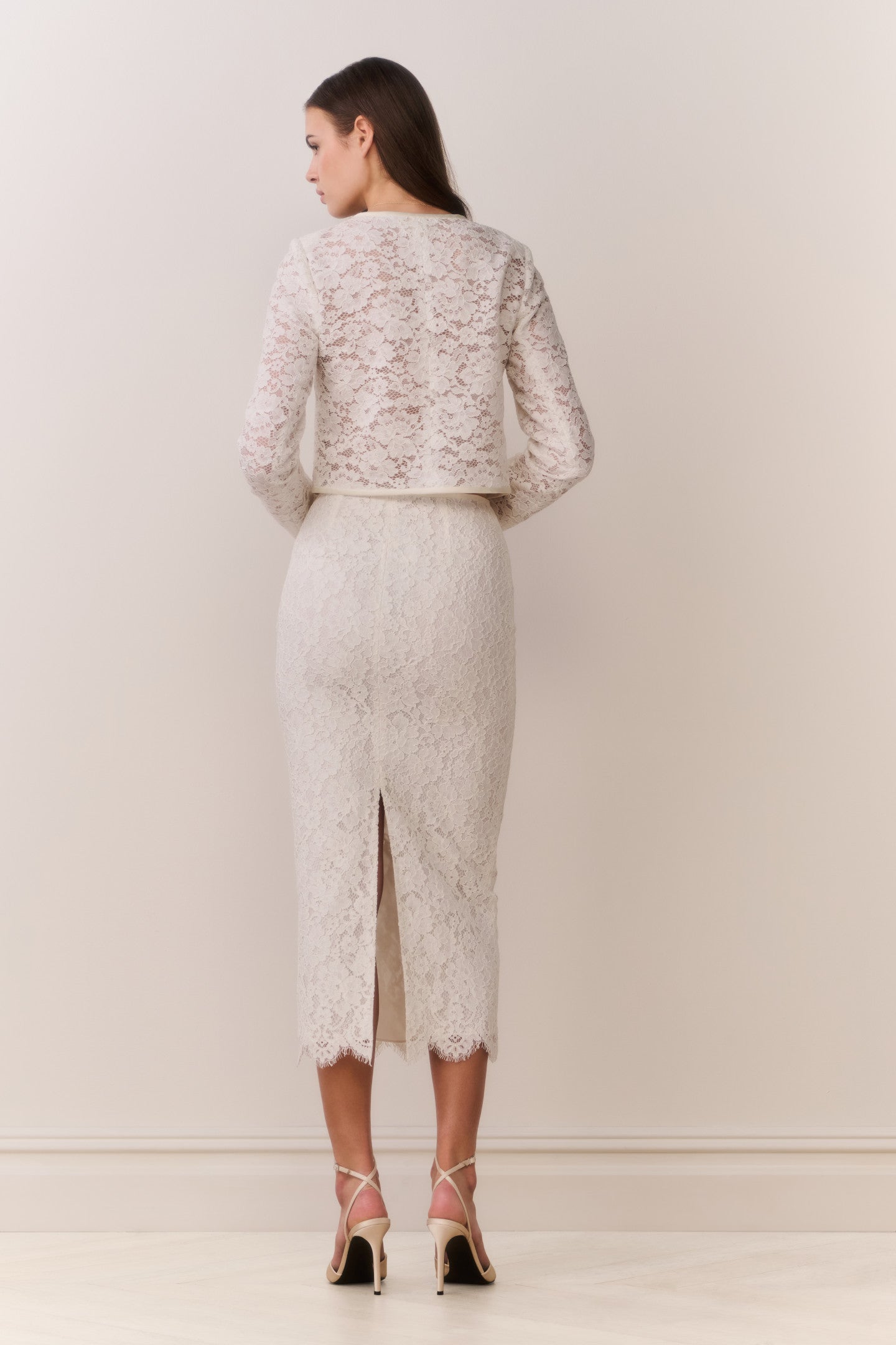 Ilse Lace Midi Pencil Skirt | Loveshackfancy on sale