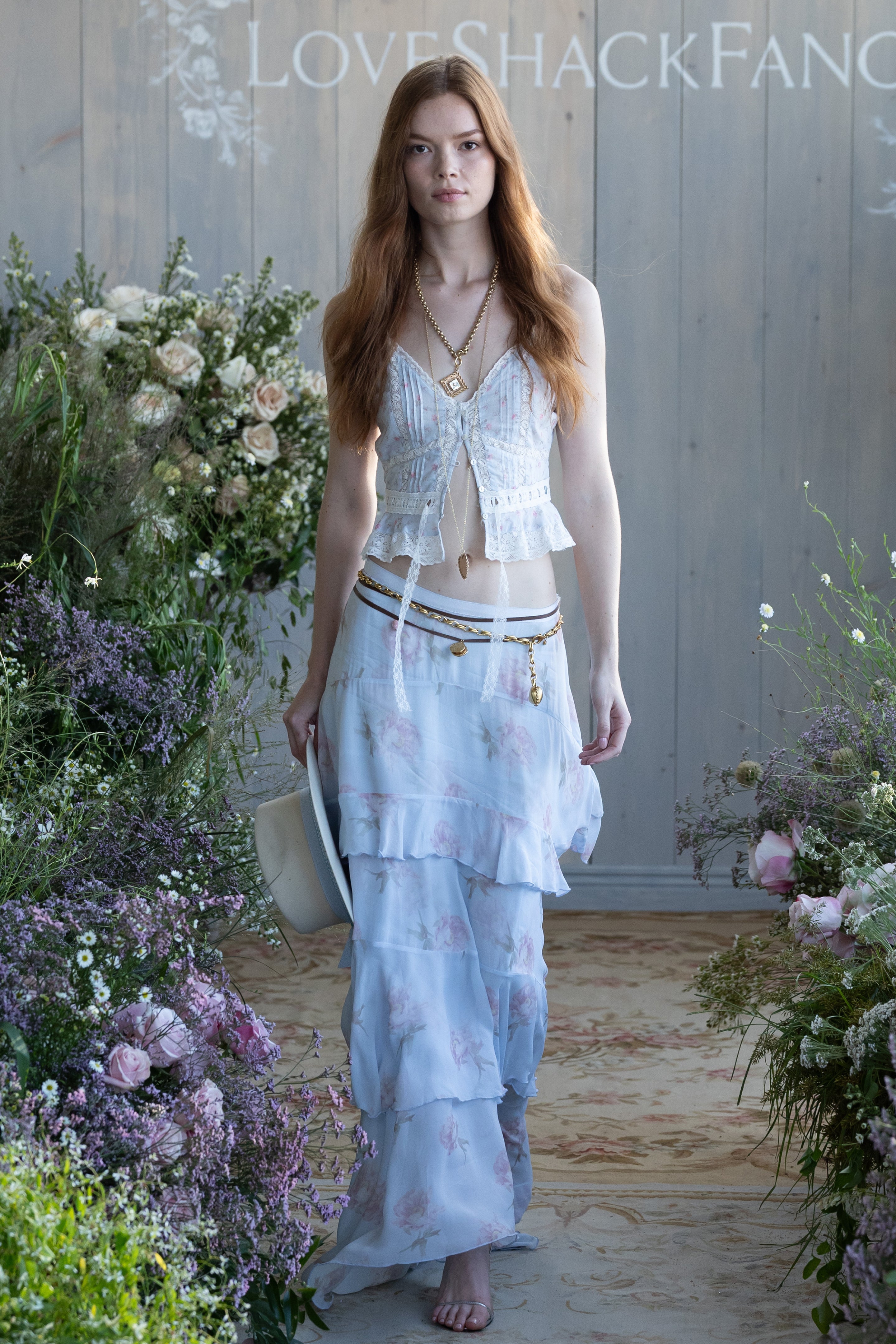 Soleia Floral Chiffon Maxi Skirt | Loveshackfancy outlet