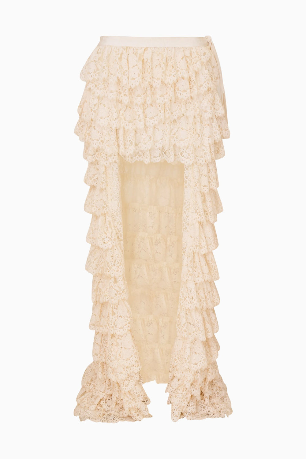 Camilia Lace Ruffle High-Low Skirt | Loveshackfancy discount