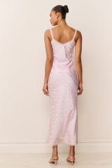 Kalo Silk-Blend Bow Jacquard Maxi Skirt | Loveshackfancy US