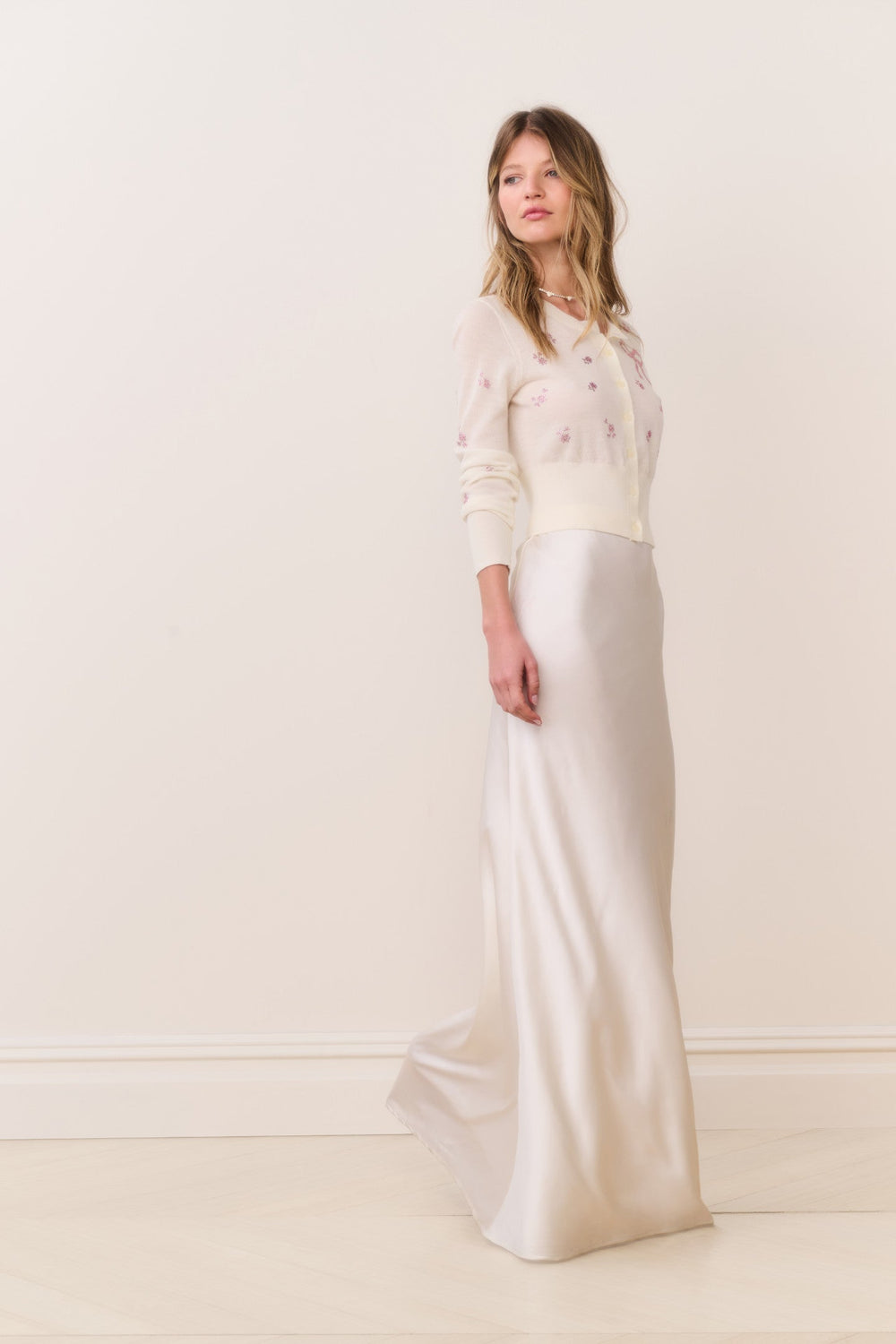 Maurine Satin Maxi Skirt | Loveshackfancy online