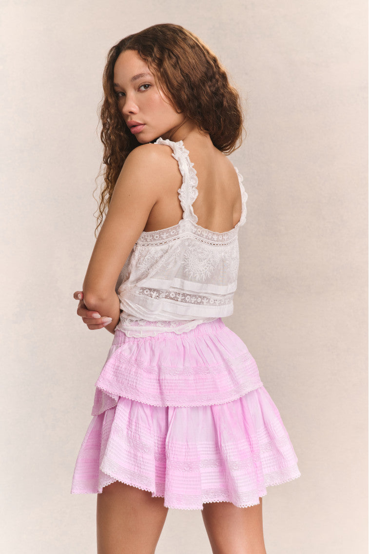 Ruffle Mini Heritage Skirt | Loveshackfancy on sale