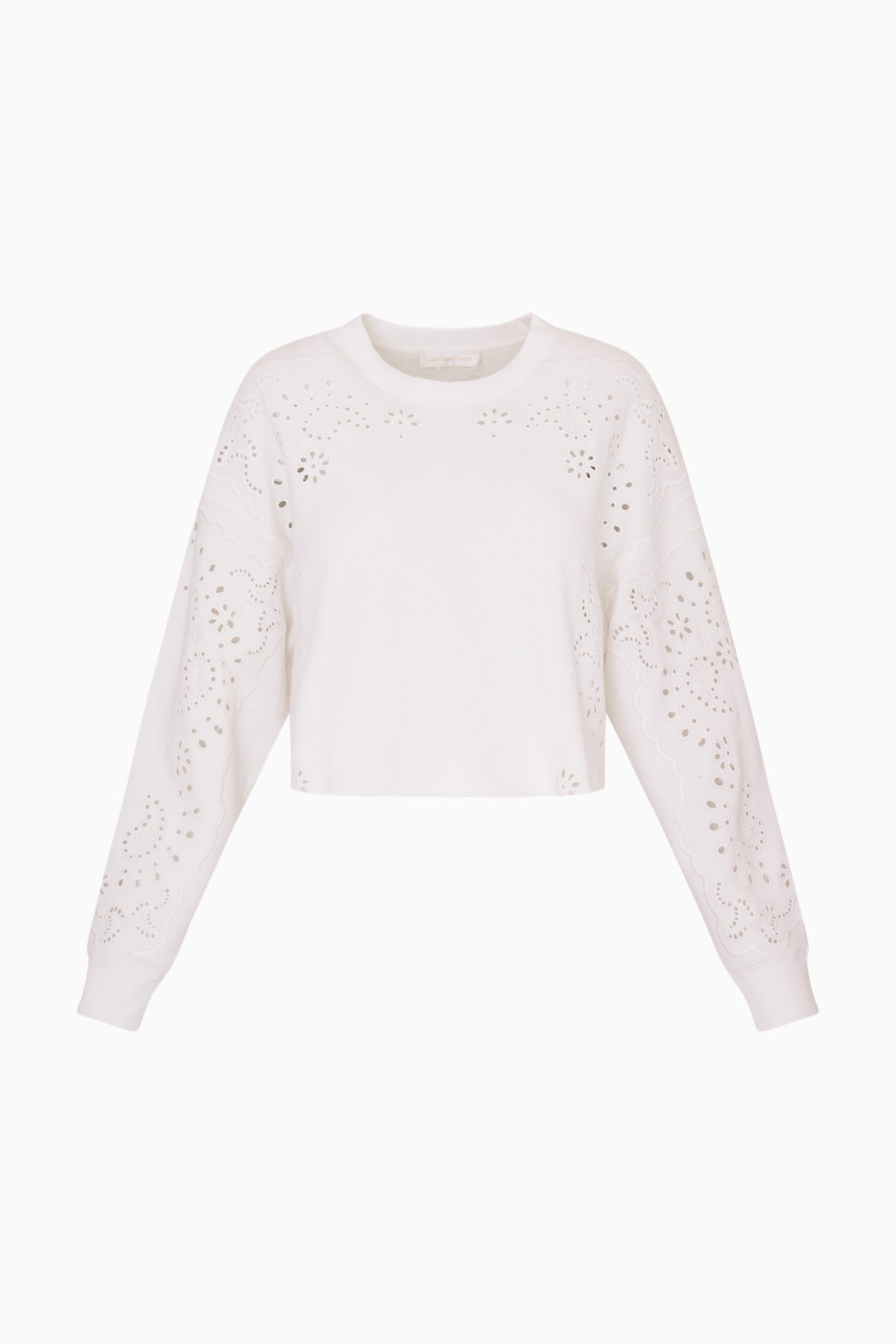 Lalo Bandana Eyelet Fleece Pullover | Loveshackfancy near me