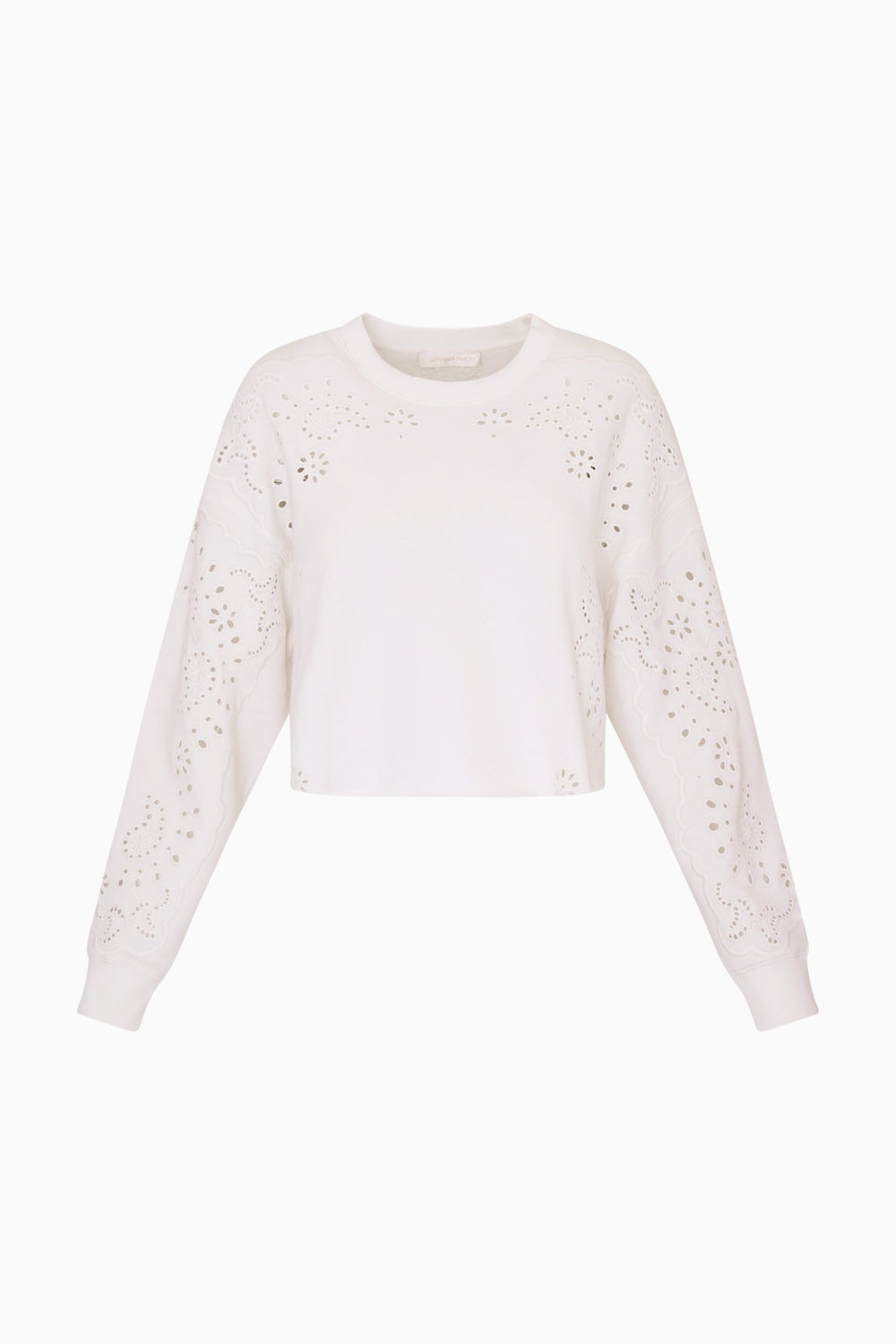 Lalo Bandana Eyelet Fleece Pullover | Loveshackfancy near me
