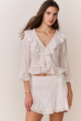 Olenna Cotton Victorian Ruffle Top | Loveshackfancy outlet