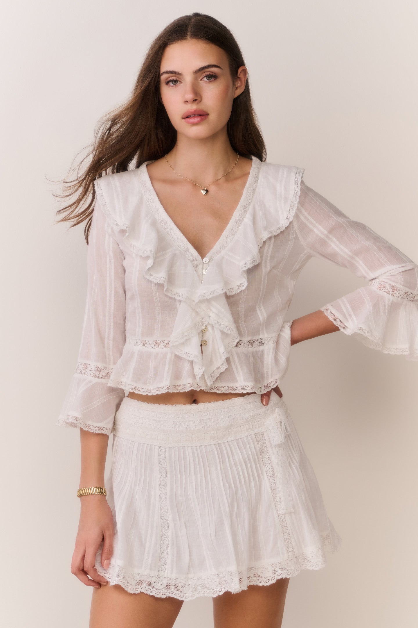 Olenna Cotton Victorian Ruffle Top | Loveshackfancy outlet