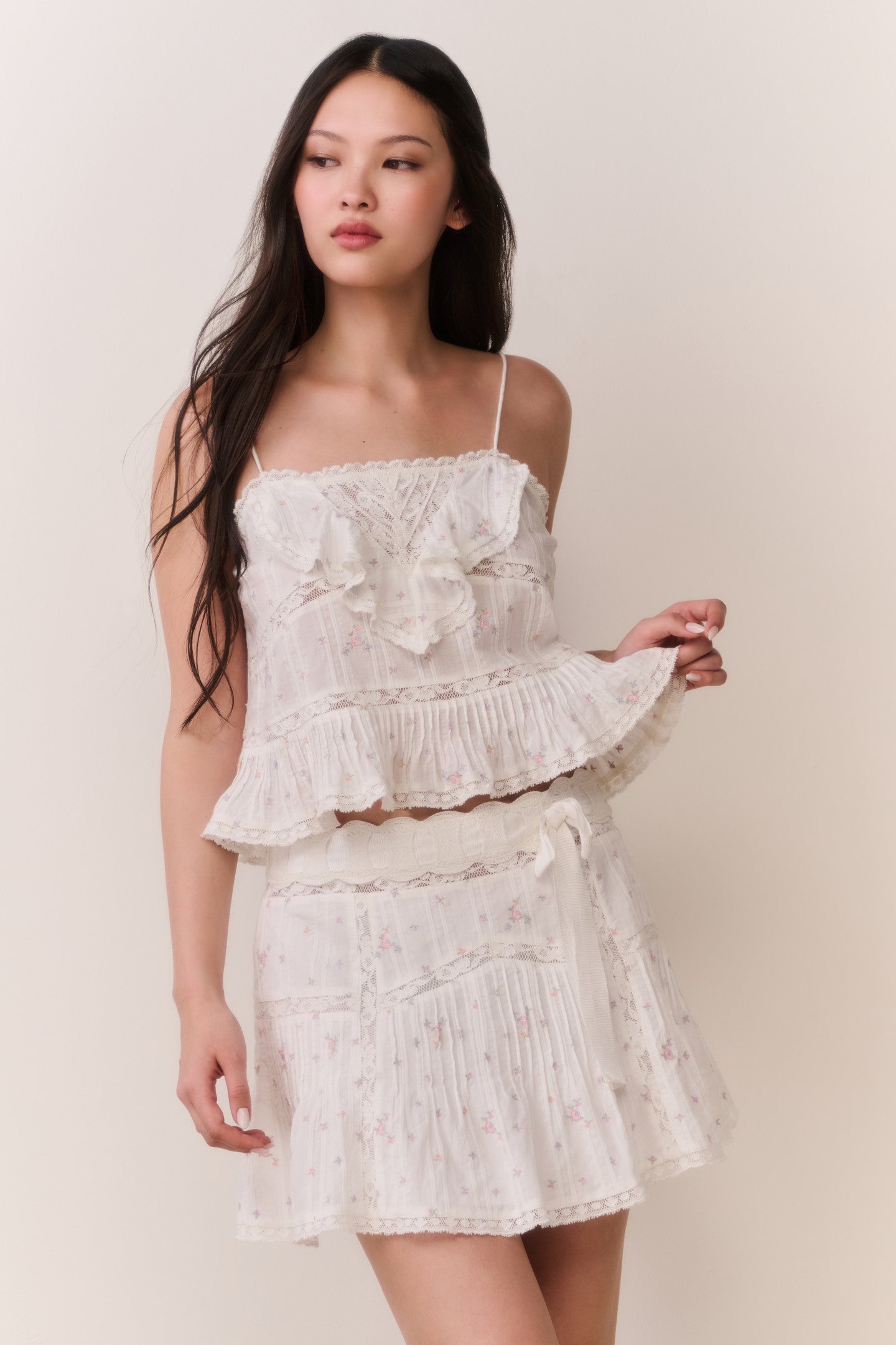 Ondeline Floral Embroidered Cotton Top | Loveshackfancy for sale