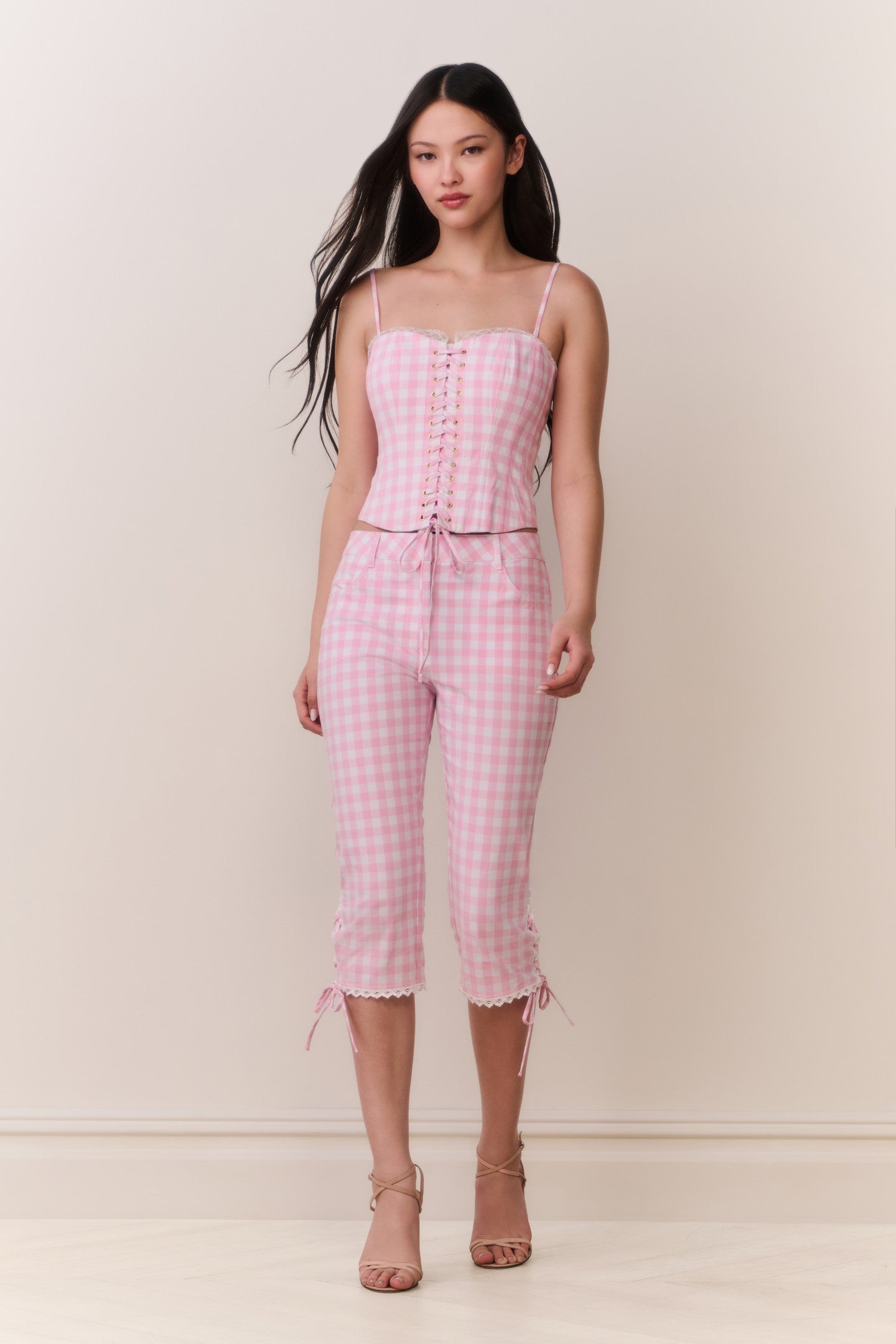 Bensen Cotton Gingham Bustier | Loveshackfancy US