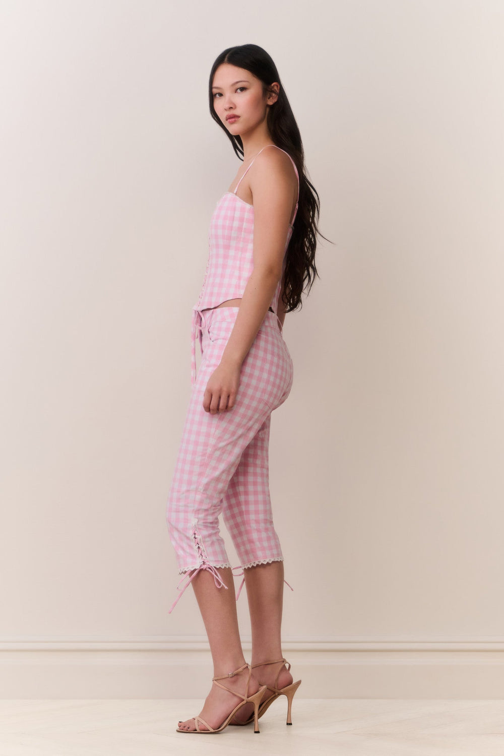 Bensen Cotton Gingham Bustier | Loveshackfancy US