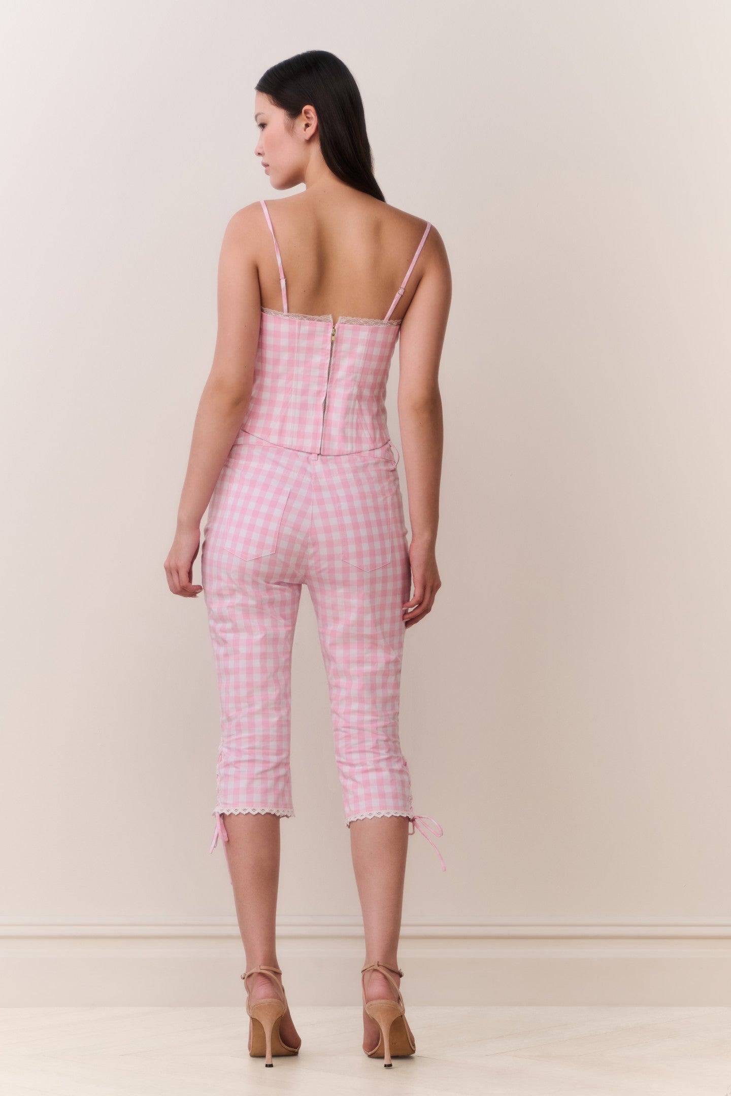 Bensen Cotton Gingham Bustier | Loveshackfancy US