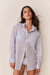 Hudley Floral Cotton Unisex Shirt | Loveshackfancy US