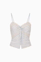 Anika Chiffon Striped Cami Top | Loveshackfancy outlet