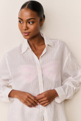 Montane Embroidered Cotton Shirt | Loveshackfancy discount