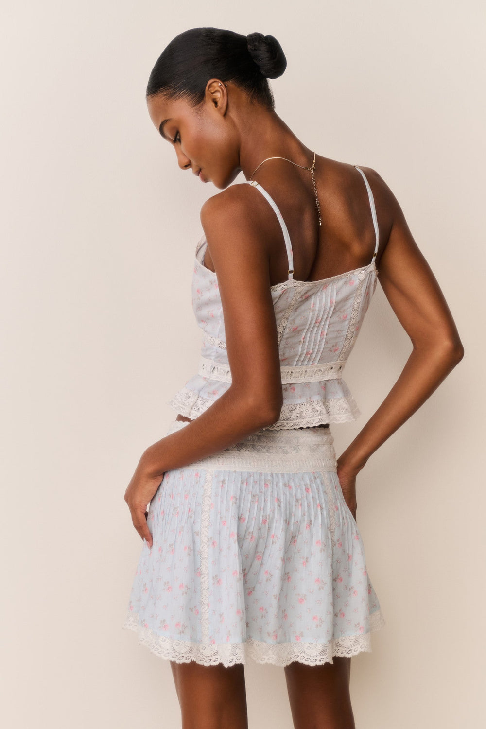Avra Floral Cotton Peplum Cami | Loveshackfancy sale