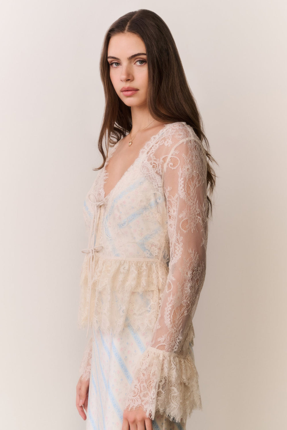 Siddie Sheer Lace Top | Loveshackfancy on sale