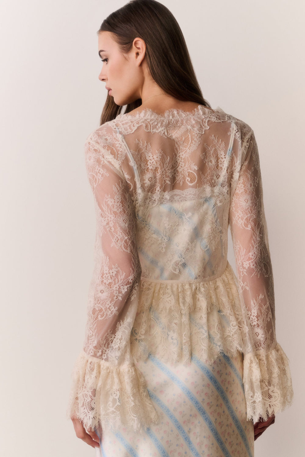Siddie Sheer Lace Top | Loveshackfancy on sale