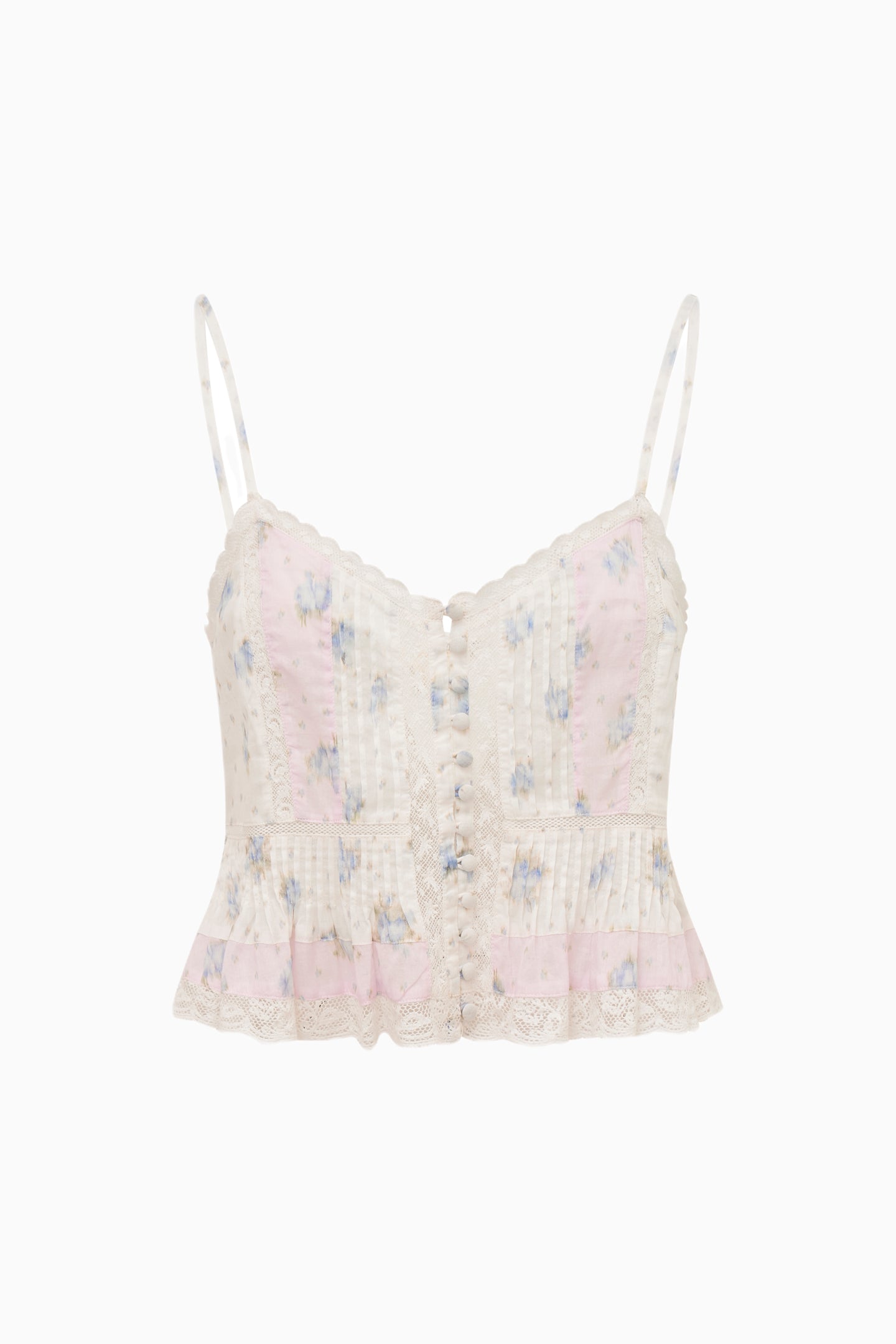 Aleni Mixed Print Cotton Top | Loveshackfancy sale