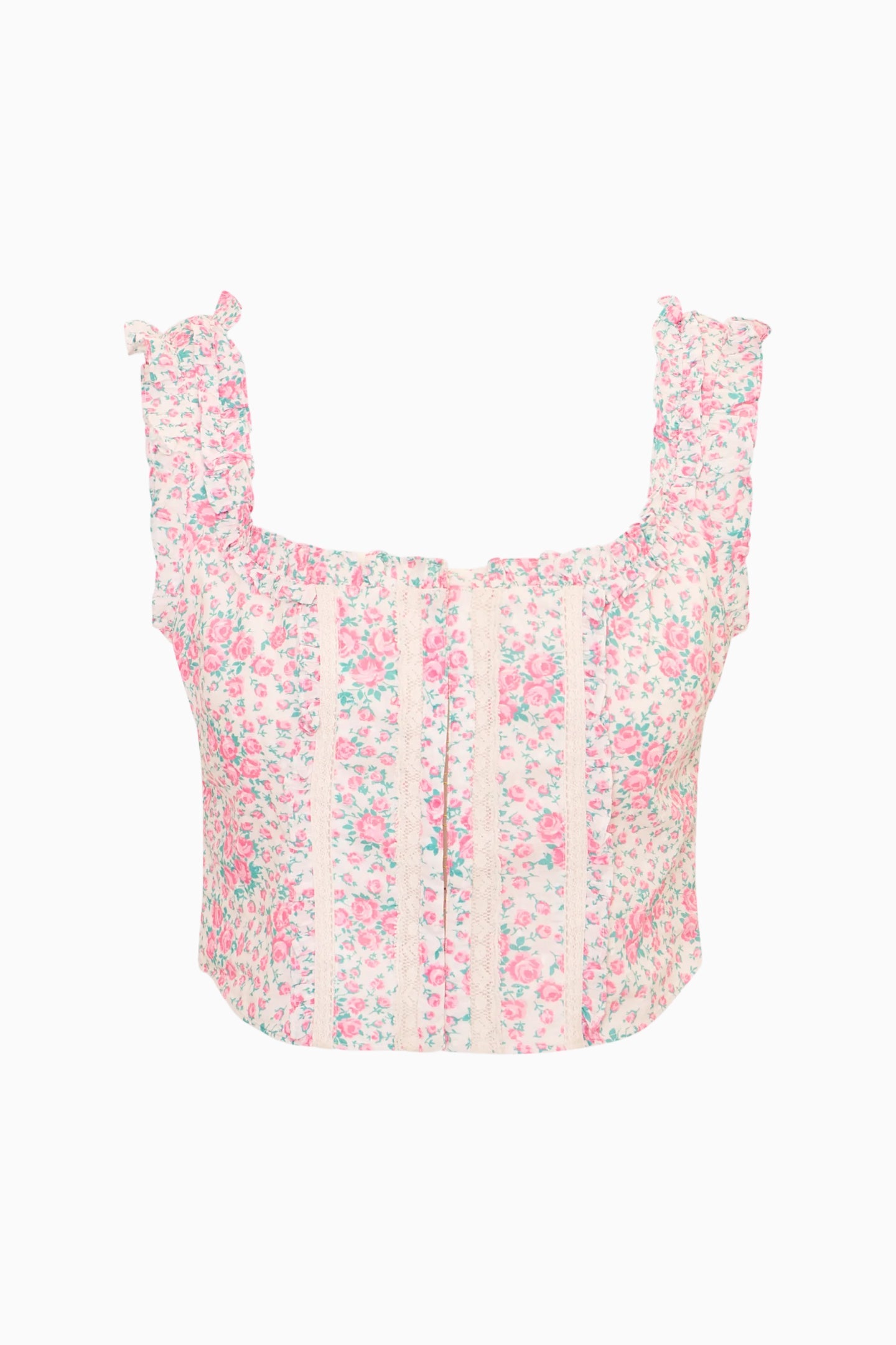 Re-Edition Georgie Floral Cotton Bustier | Loveshackfancy on sale