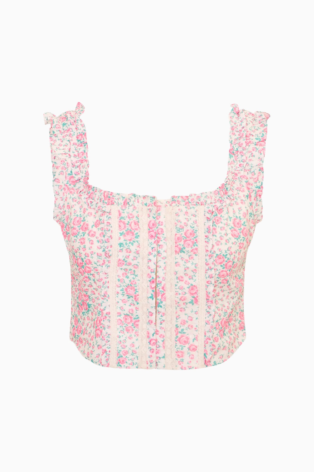 Re-Edition Georgie Floral Cotton Bustier | Loveshackfancy on sale