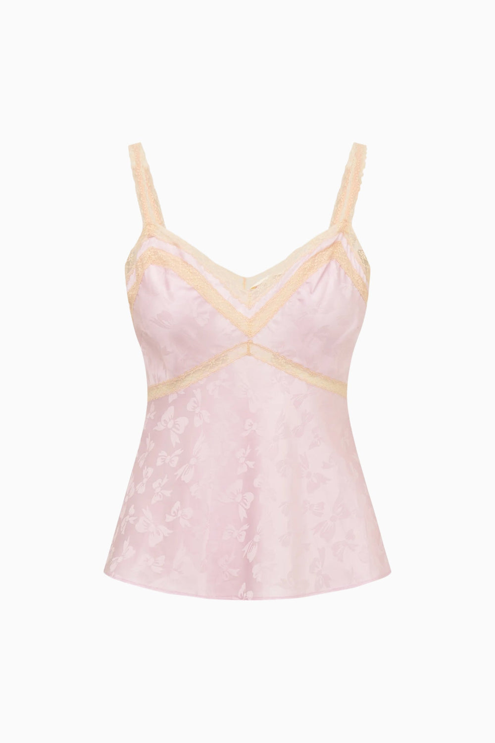 Lirena Silk-Blend Bow Jacquard Top | Loveshackfancy near me
