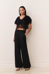 Vienne Lace Chiffon Top | Loveshackfancy discount